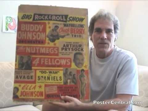 Chuck Berry Concert Poster 1955 as the "Chuck Berry Trio"