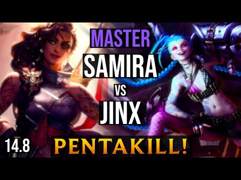 SAMIRA Bot vs JINX | EUW Master - Patch 14.8