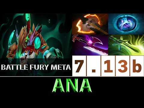 ana [Slark] The Battle Fury Meta Build ► Dota 2 7.13b