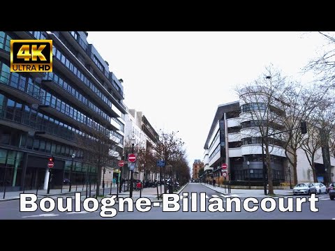 🇫🇷Walking in Boulogne-Billancourt,Paris Suburbs [4K]