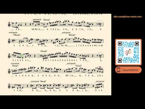 Eric Marienthal's "Tricks of the Trade" · Major Chord Solo with analysis · Sample