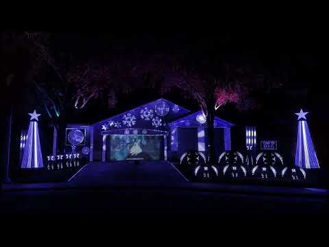 Zombie Claus - Psychostick (Rob Zombie Dragula Parody) - Christmas Light Show 2023