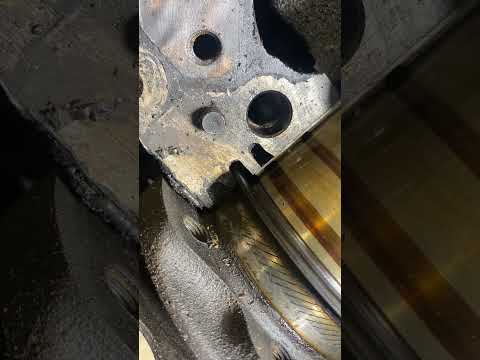 DO NOT attempt to install a rear main seal with engine in the car