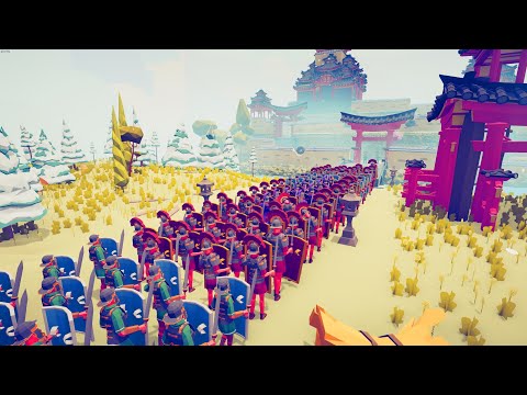 100x ROMAN ARMY SIEGE SAMURAI CASTLE - Totally Accurate Battle Simulator TABS