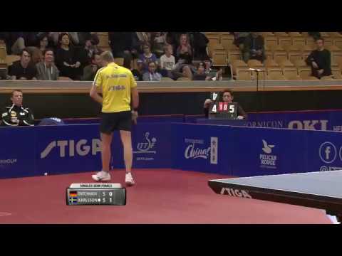 2016 Swedish Open MS SF   Mattias Karlsson vs Dimitrij Ovtcharov 全體競技