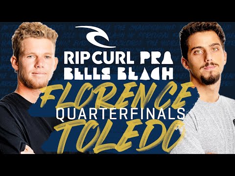 John John Florence vs Filipe Toledo | Rip Curl Pro Bells Beach - Quarterfinals FULL HEAT REPLAY