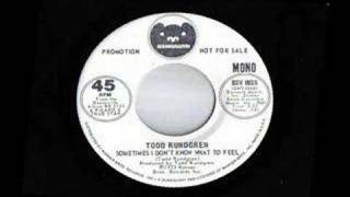 TODD RUNDGREN SOMETIMES I DON&#39;T KNOW WHAT TO FEEL MONO MIX