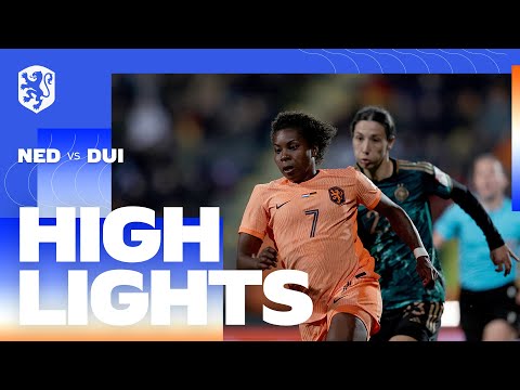 Highlights OranjeLeeuwinnen - Duitsland (7/4/2023) Oefeninterland