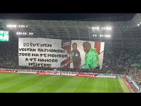 Így üzentek a Fradi-szurkolók az újpestieknek