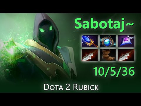 [Top 6 OpenDota Rubick] "Sabotaj~" 10/5/36 | Dota 2 Rubick highlights