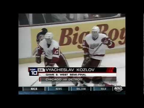 Lidstrom/Konstantinov/Kozlov OT Goals vs Chicago (1995 Playoffs)