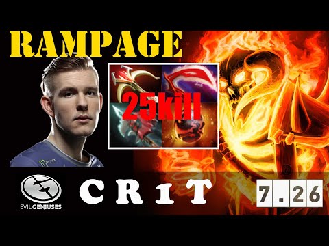 EG.CR1T [CLINKZ]  HIGH AMOUNT OF DAMAGE 7.26 | Easy RAMPAGE - DOTA 2 Pro Gameplay