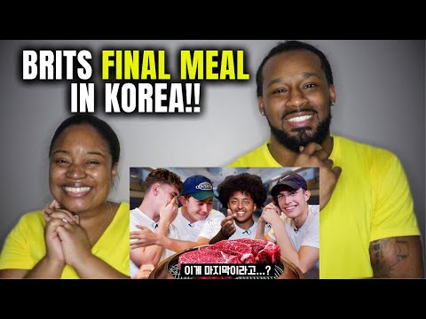 🇬🇧🇰🇷 British Highschoolers' FINAL Meal in Korea!! (American Couple Reacts)