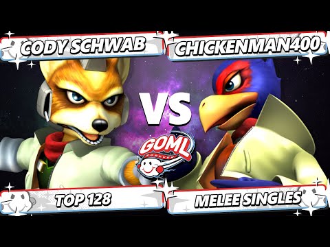 GOML 2025 - Cody Schwab (Fox) Vs. Chickenman400 (Falco) Smash Melee - SSBM