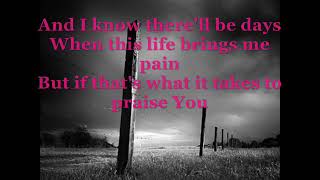 Bring The Rain    Mercy Me with lyrics