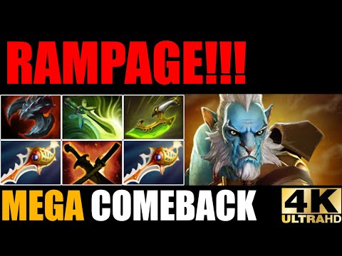 Cancer Is Still Cancer 2X Divine Rapier Phantom Lancer Rampage!!! Epic Mega Creeps Comeback Dota 2