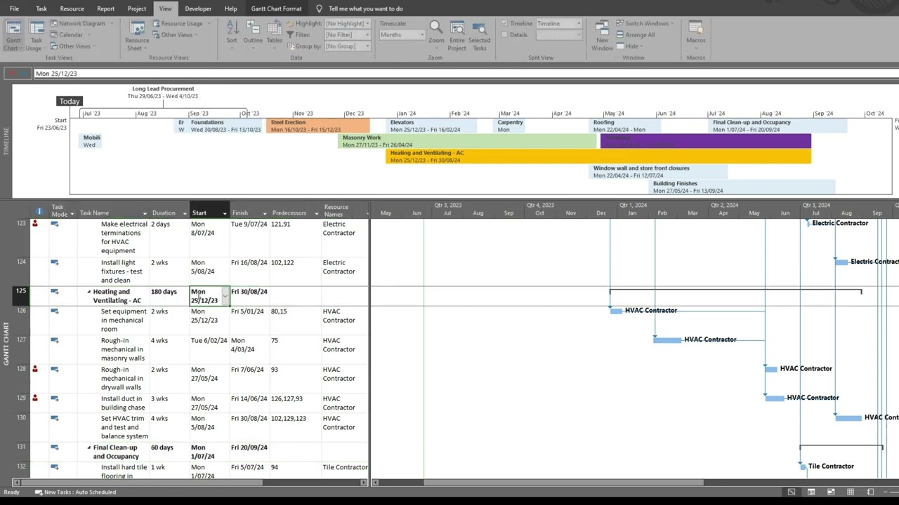 How to Create a Timeline in Microsoft Project