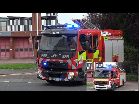 Bolton Central Double Pump Turnout - Greater Manchester Fire And Rescue Service
