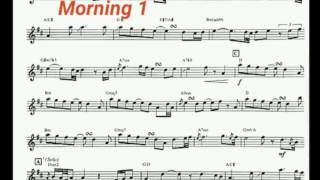 Morning 清晨（原音）動態性樂譜(Soprano Sax   Bb)  - Kenny G  製作設計  王建業