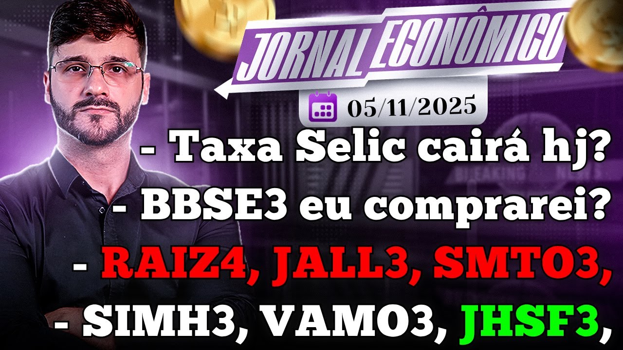 🕕💲JORNAL ECONÔMICO - BBSE3: a vaca leiteira! Adeus DREX! RAÍZEN, JALL3, SMTO3, JHSF3, VAMO3, SIMH3,