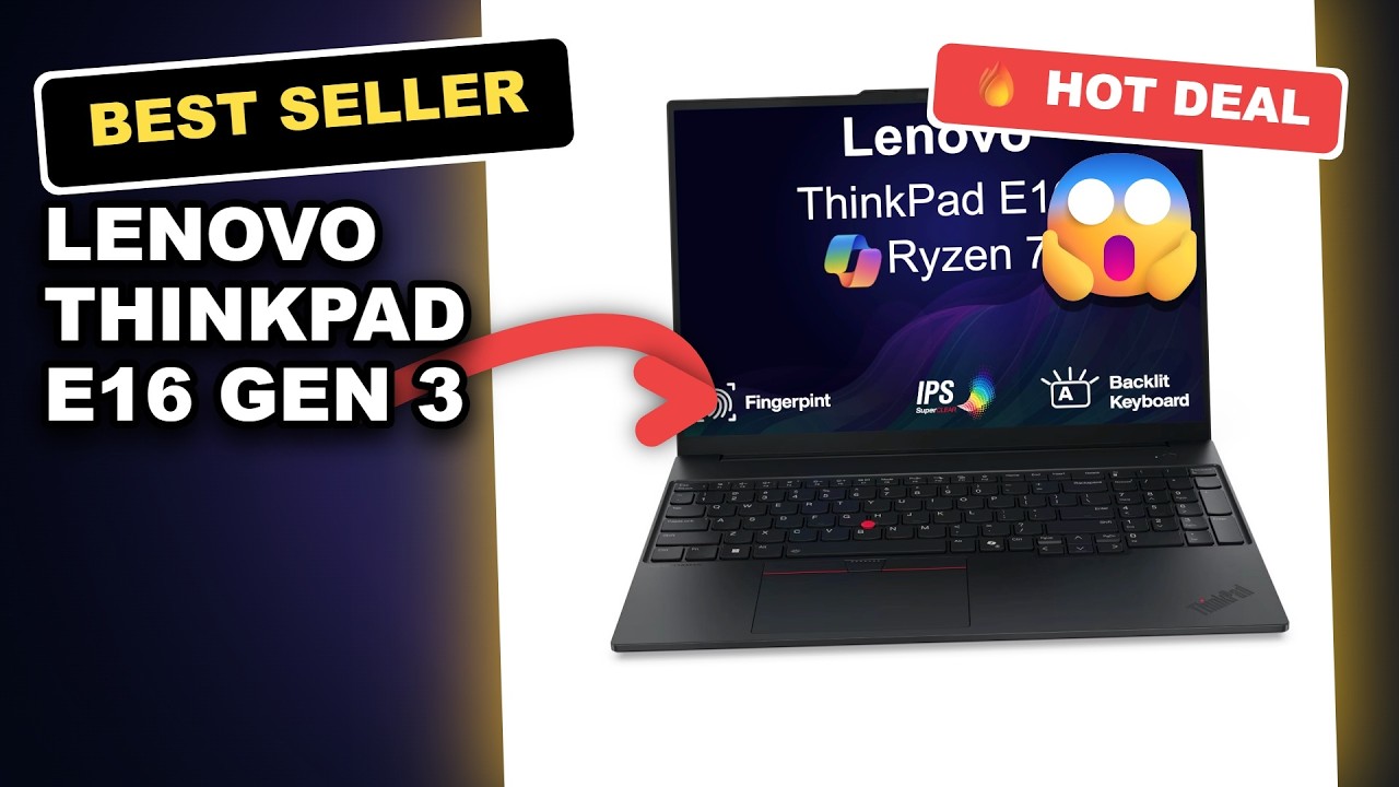 Lenovo ThinkPad E16 Gen 3 Review: Is This the Ultimate Business Laptop? review video