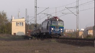 preview picture of video 'Katowice Szopienice - Trzy ET22 | Trzy pociągi towarowe'