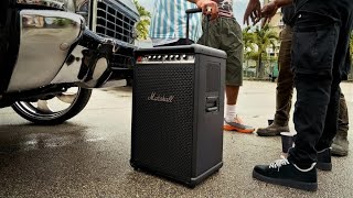 Video thumbnail for This Party Speaker SOUNDS Like a Live Concert! Meet Marshall Bromley 750 Party Speaker by Gadget News & Review
