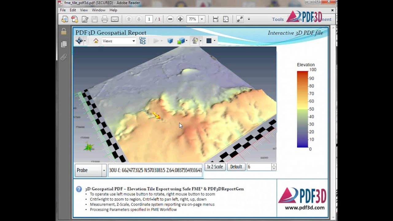 How to Convert GIS Data into 3D PDF using ReportGen and FME