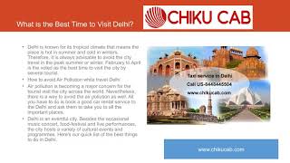 Book taxi service in Delhi to anywhere and anytime at Rs.7/km from chikucab.