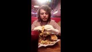Shain does Rooster's Hell Burger Challenge