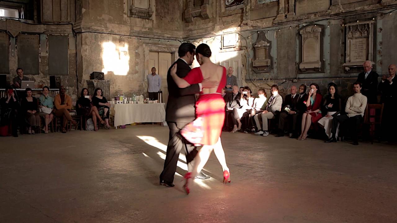 Adrian and Amanda Costa at the Tangosouthlondon Asylum Chapel Milonga