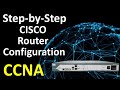How To Configure Internet Access On Cisco Router Cisco Router Configuration Step By Step