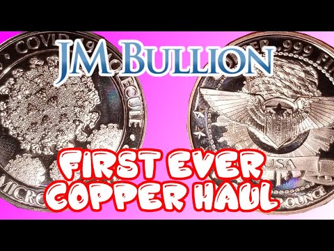 We Get Our First Copper Bullion From JM Bullion - Copper Rounds - Bonus Silver