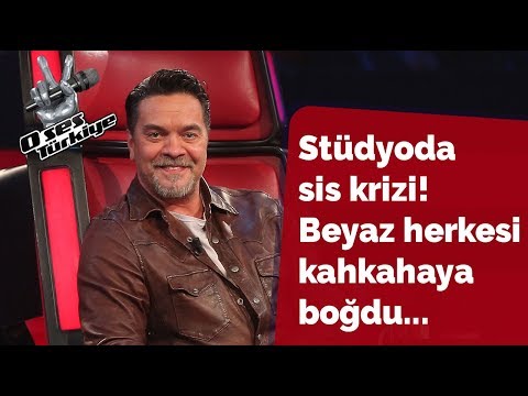 Stüdyoda sis krizi! Beyaz herkesi kahkahaya boğdu... | O Ses Türkiye 2018