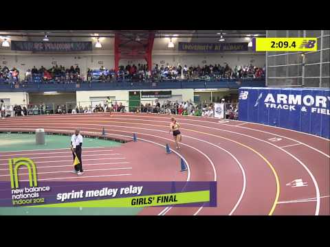 Girls Sprint Medley Section 2 - New Balance Indoor Nationals 2012
