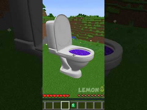 I created Skibidi Toilet PORTAL ! #shorts #minecraft