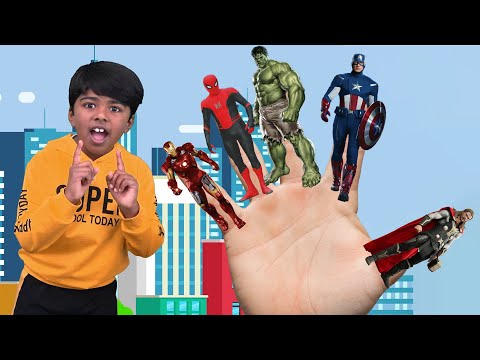 The Avengers Finger Family Song for Kids | Alan and Cheryl World