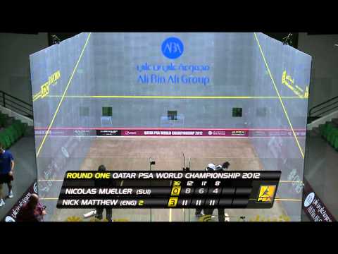Squash : PSA World Championship Qatar 2012 - Round 1 Roundup Pt4