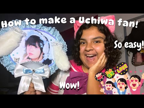 Idol culture 101// How to make a Uchiwa fan!// EP1