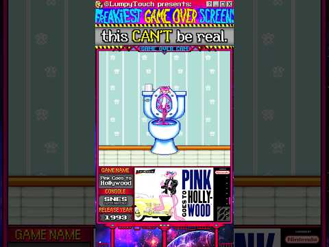 Freakiest GAME OVER Screens: Pink Goes to Hollywood