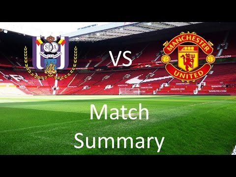 Anderlecht 1 - 1 Manchester United Match Summary