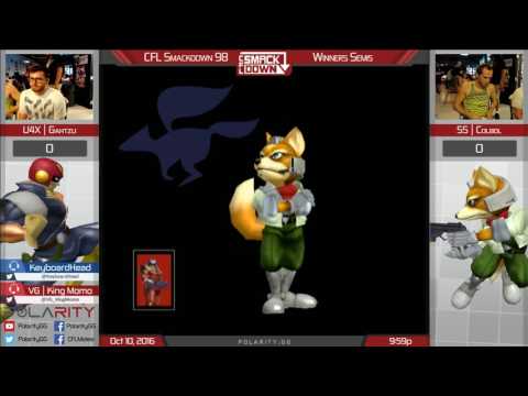 CFL Smackdown 98 Melee - U4X Gahtzu (Falcon) vs SS Colbol (Fox) - Winners Semis
