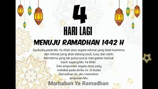 Download lagu 4 Hari Menuju Ramadhan 1442 H || Menghitung Mundur Ramadhan 2021 mp3
