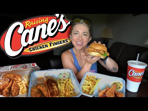 RAISING CANE'S FRIED CHICKEN MUKBANG