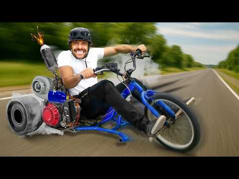 TURBO built into a three-wheeler (Drift Trike with turbocharger)