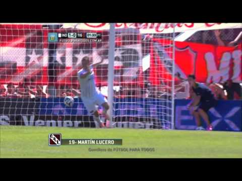 Gol de Lucero. Independiente 1 Tigre 0.Fecha 13.Torneo Primera División 2014.FPT