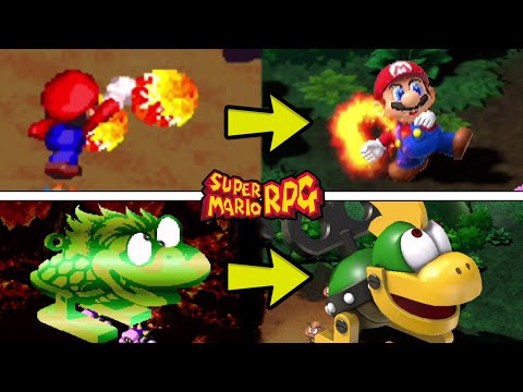 Super Mario RPG - All Special Moves (SNES VS Switch Comparison)