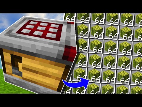 The Best and Easiest Minecraft Crafter Setup for Simple Recipes! Tutorial | Guide