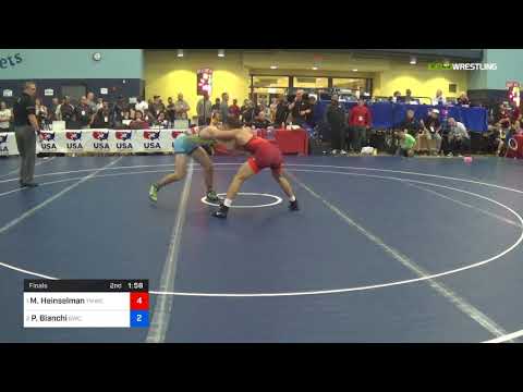 2018 FS WTT Challenge/UWW Juniors 57 Finals - Malik Heinselman (TMWC) Vs. Paul Bianchi (BWC).mp4