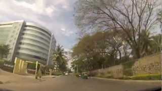 preview picture of video 'Gopro hero3 camera mounted on my bike / car (dashcam footage from bangalore)'